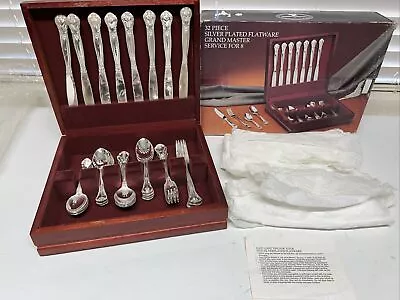 Godinger Grand Master 32 Pc Flatware Silverplate Set Service For 8 Paul Revere • $84.59