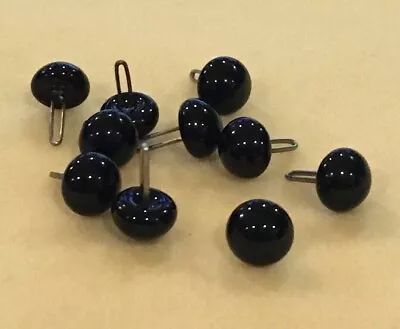 £6.25 • Buy Glass Eyes Teddy Black Gloss British Top Quality, Straight Loop Sizes 2 To 16mm