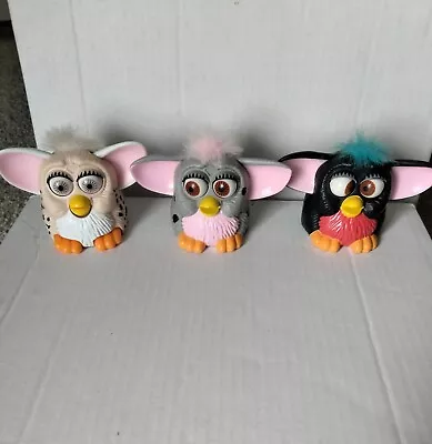 McDonalds Happy Meal Toys Furby Toys Lot Of 3 ~ 1998 • $0.99