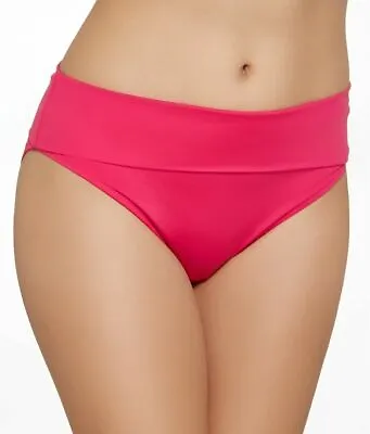 £5.89 • Buy  Saress Bikini Brief Hot Pink Size XL 16 High Waist Fold Top Swimwear Bottom New