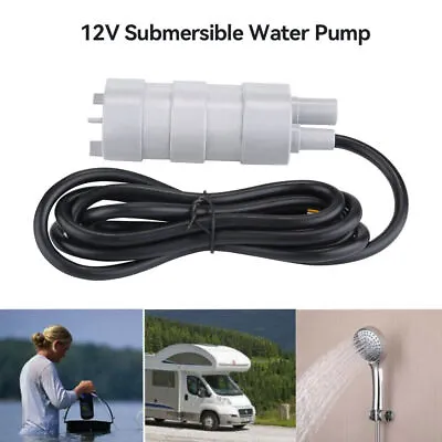 12V Submersible Pump Water Pump Camper Caravan Motorhome High Pressure 10L/Min • £9.89