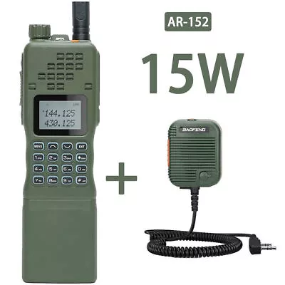 1 Pack Baofeng Ar-152 Fm Vhf/uhf Military Ham Two Way Radio 12000mah & Hand Mimi • $109.99