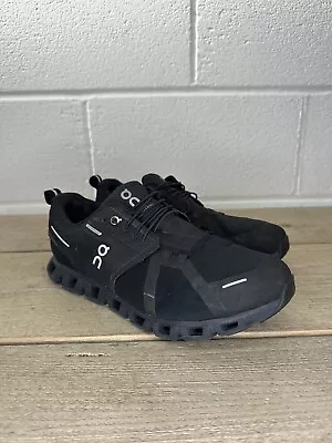 On Running Cloud 5 Waterproof Black Running Shoes Men’s Size UK 10 LC84 • £47