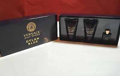 Versace Dylan Blue Pour Homme Gift Set Colonge Shower Gel Aftershave • $22