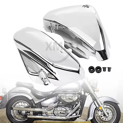 Chrome Battery Side Cover For Suzuki Boulevard Voluisa C50 VL400 VL800 2001-2017 • $63.63