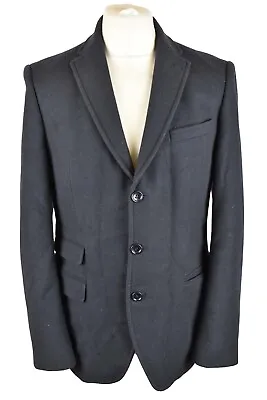 SUPERDRY Timothy Everest Blue Blazer Jacket Size 3 Mens Button The Town Jacket • £30