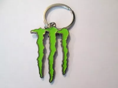 Monster Energy Team Keychain Metal Logo M Green • $5