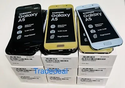 Samsung Galaxy A5 2017- 32GB-Dual Sim-Unlocked Black- Gold/ Blue/ Boxed-Warranty • £89.99