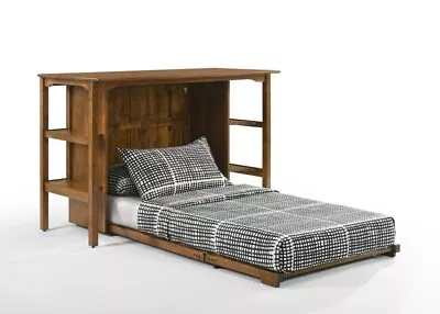 All In One Murphy Cabinet Bed Bar Table Desk And Bookcase Siesta • $2343.60