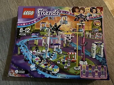 Lego Friends 41130 Amusement Park Roller Coaster Ferris Wheel Emma Andrea New • $209