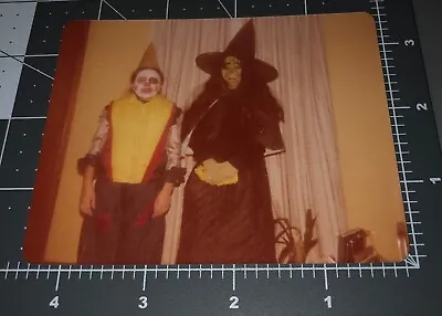 70s Halloween Costume WITCH Scarecrow Wizard Of OZ Vintage COLOR Snapshot PHOTO • $14.95