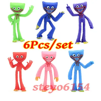6pcs Huggy Wuggy Action Figures Poppy Playtime PVC Model Kid Doll Toys Gift Xmas • £9.99