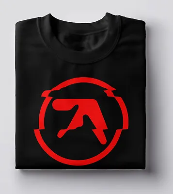 £11.99 • Buy Aphex Twin Glitched Logo T Shirt Techno Dance Music Electronica Ambient - Red
