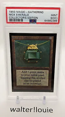 MTG Mox Emerald Collector's Edition PSA 9(OC) Mint Magic The Gathering CE • $1299.99