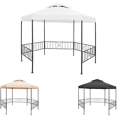 Garden Gazebo Outdoor Canopy Marquee Tent Pavilion Anthracite/Beige VidaXL • $283.99