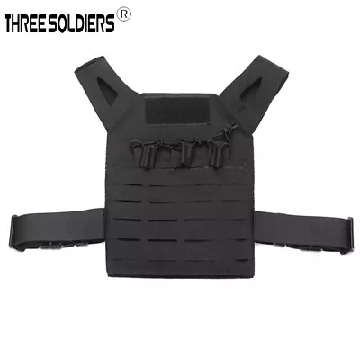 Outdoor CS Tactical Molle Protective Vest For Kids Airsoft Combat Plate Carrier • $16.99