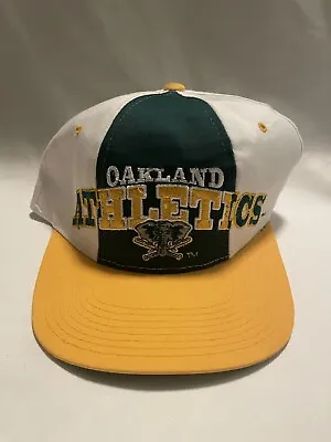 NWT Vintage Starter Tri Power Oakland Athletics Baseball MLB Snapback Hat • $120