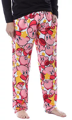 Nintendo Kirby Video Game Men's Allover Character Pattern Pajama Pants • $25.95