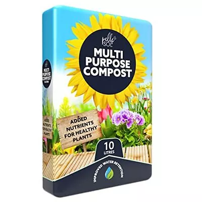 £6.99 • Buy Pelle & Sol Multi-Purpose Compost Soil Bag – Organic Soil Seed Compost, Nutrient
