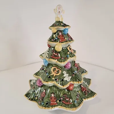 Villeroy & Boch Ceramic Christmas Tree Tannenbaum Sapin De Noel Tealight Holder • $119
