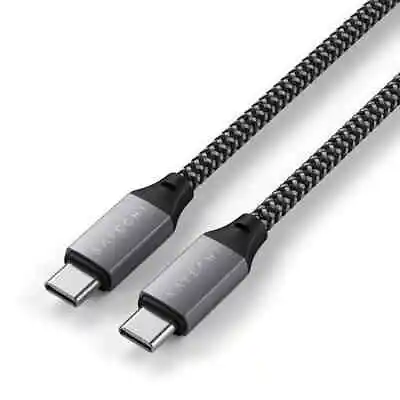 $17.99 • Buy Satechi 25cm USB-C To USB-C Short Cable Space Grey - ST-TCC10M