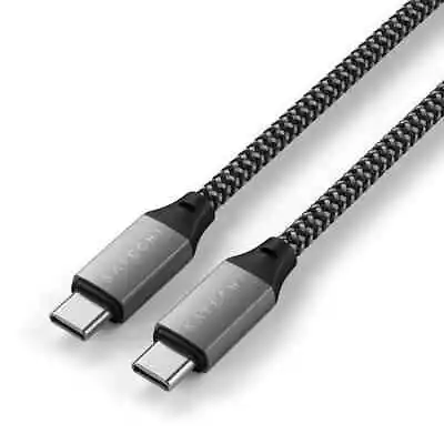 Satechi 25cm USB-C To USB-C Short Cable Space Grey - ST-TCC10M • $17
