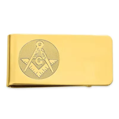 Gold-plated Kelly Waters Masonic Money Clip • $87.95