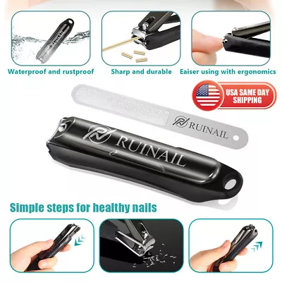 Nail Clippers For Men With Catcher - KLIPP Razor-Sharp Heavy Duty Self-Collec... • $8.99