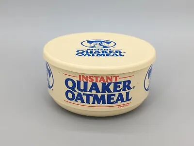 Whirley Vintage 1988 Quaker Oats Instant Oatmeal 5  Bowl With Lid • $13