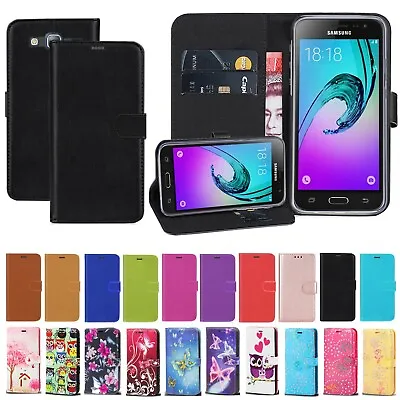 Magnetic Flip Cover Stand Wallet Leather Case For Samsung Galaxy J5 2016 J3 2016 • £2.99