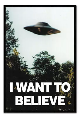 88353 I Want To Believe X-Files UFO Decor Wall Print Poster • $13.95