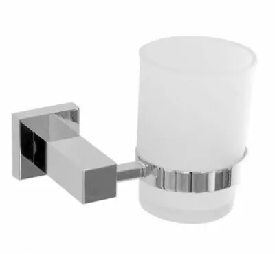 £10.99 • Buy Mondella Rococo Square Chrome Tumbler Toothbrush Holder