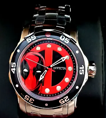 Marvel Comics Invicta 37368 48 Mm Deadpool LE #02/4000 Watch New Box • $849.21