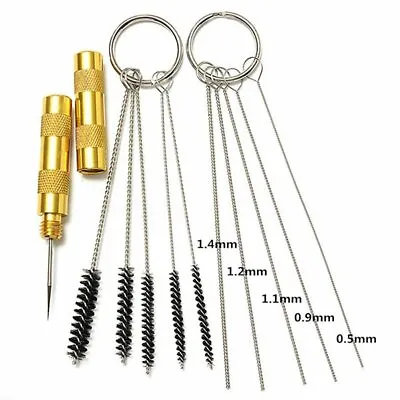 £6.12 • Buy 11pcs Airbrush Cleaning Needle & Brush Accessories Kit For Spray Gun Cleaner @I