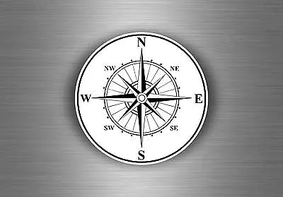 Sticker Car Motorcycle Helmet Vinyl Compass Nautical Boat Sailing Anchor R5 • $3.66
