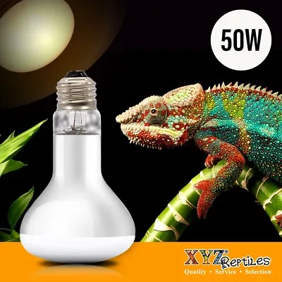 UVA Reptile Heat Lamp 50 Watt Bulb Basking Light XYZReptiles • $8.99