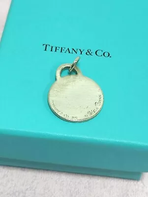 £79.99 • Buy Tiffany & Co. Genuine Paloma Picasso Silver Round Circle Key Chain Stamp Charm 