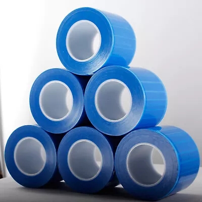 Lot Blue Barrier Film Tape For Dental Tattoo Medical Adhesive Roll 4   X 6   • $17.99