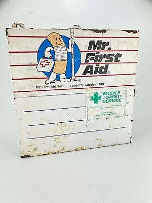Vintage Mr. First Aid Pressed Steel Storage Cabinet Portable Hang Rhode Island • $26.94