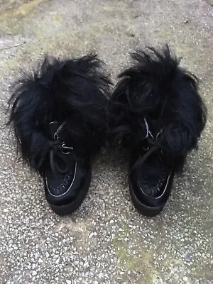 Underground Wedge Wulfrun Creeper Leather /pony Hair Shoes Sz 3 RRP £225 Ladies • £69.99