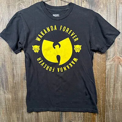 Wakanda Forever Marvel X Wu-Tang Clan T-shirt Black Size Small Black Panther • $5.88