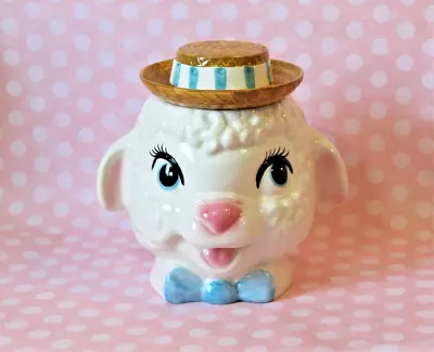 VTG Metlox Poppytrail LARGE Anthropomorphic Lamb Cookie Jar California Pottery • $185