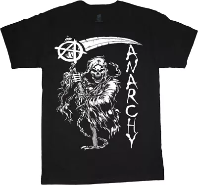 Mens Big And Tall T-shirts Anarchy Grim Reaper Graphic Tees Bigmen Clothing • $14.95