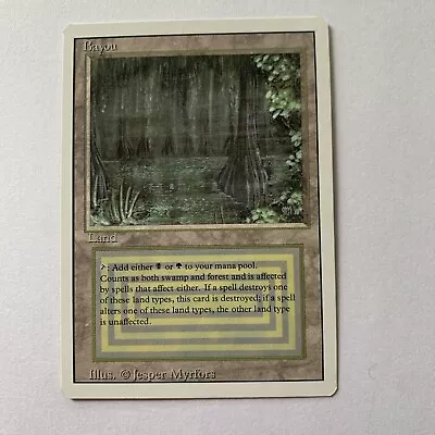 MTG Magic: The Gathering Revised Edition Bayou Dual Land • $500