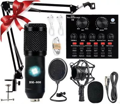 Microfono Condensador De Estudio Profesional Para PC Youtubers Podcast Streaming • $69.23