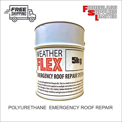 £35 • Buy Emergency Roof Repair Coating + Sealant. Fibreglass, Felt, Metal, Concrete 5kg