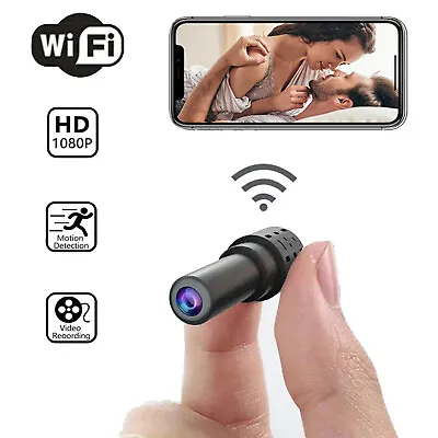Mini Spy Camera WiFi HD 1080P Hidden IP Night Vision Camcorder Home Security Cam • $14.98