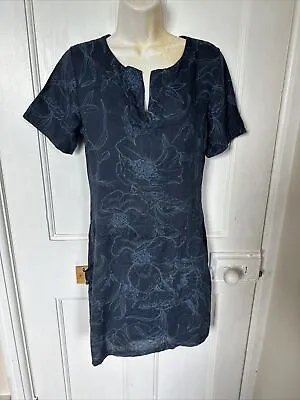 Blue Linen Dress Size 10/12 N & Willow (Italy) • £13