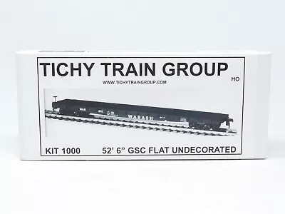 HO Scale Tichy Train Group Kit 1000 Undecorated 53' Flat Car Sealed • $9.95