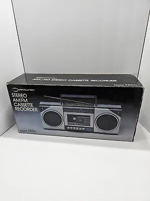 RARE VINTAGE Centurion E856 Mini Stereo Radio Cassette Reciever IN BOX! Boombox • $42